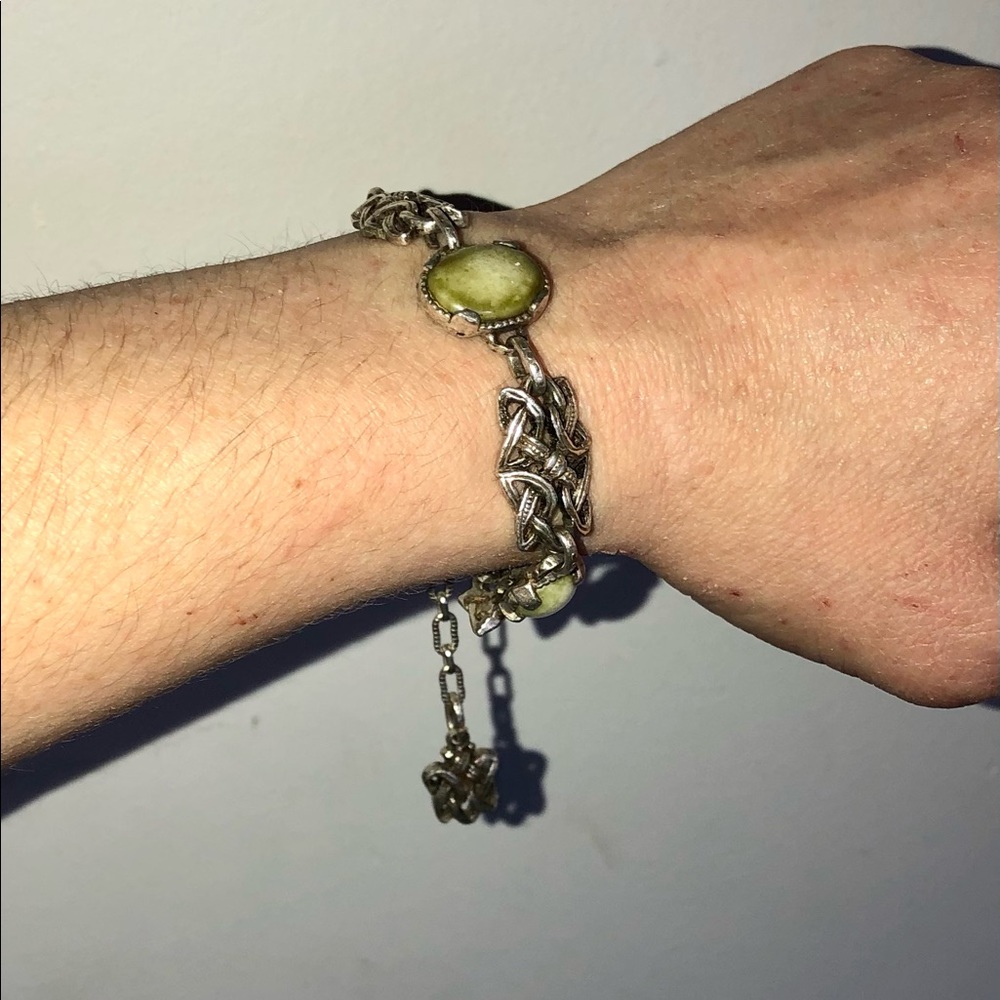 Antique Vintage Genuine Jade unique beautiful bracelet